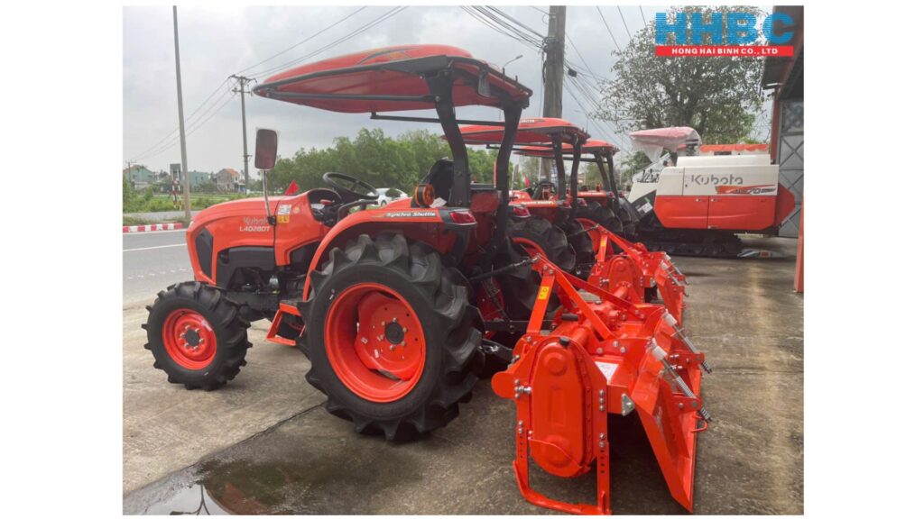 Dàn xới Kubota KRX175 gắn với máy kéo L4018