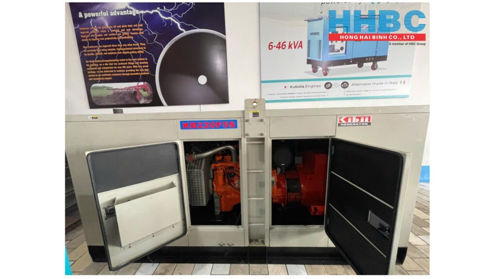 Nội thất bên trong máy phát điện 200kva