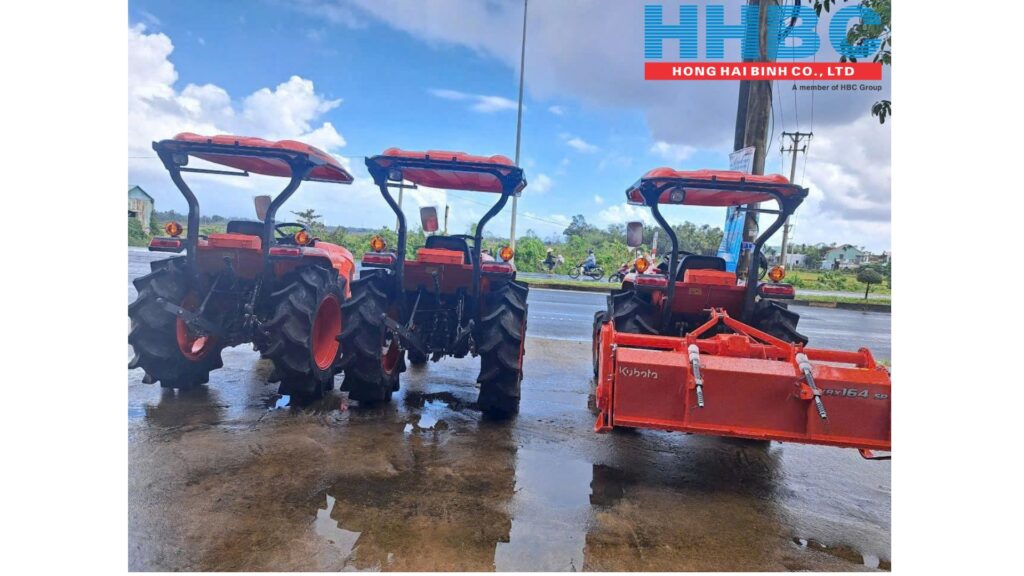 Dàn xới Kubota KRX176 trưng bày tại HHBC