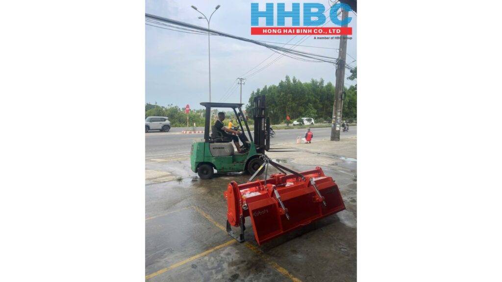 Dàn xới Kubota KRX176 trưng bày tại HHBC