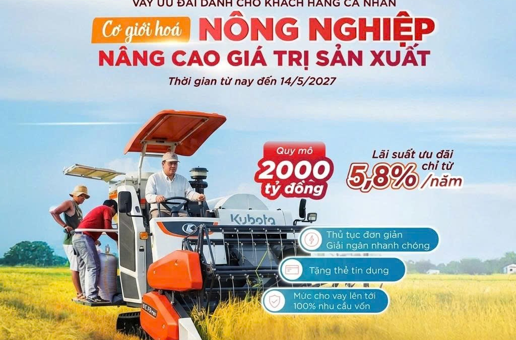 Agribank Dành 2.000 Tỷ Đồng Ưu Đãi Cho Vay Cơ Giới Hóa Nông Nghiệp