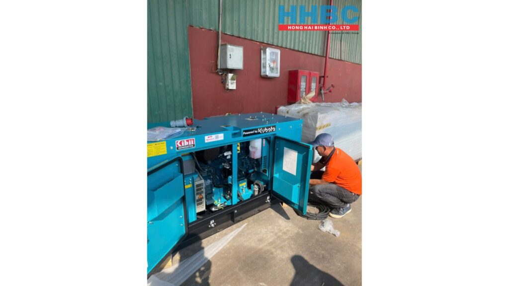 Test máy phát điện Kibii EXT25KFD khi bàn giao cho khách hàng