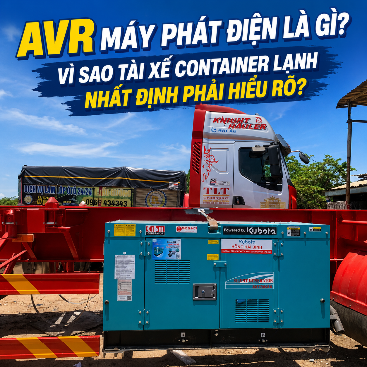 AVR MÁY PHÁT ĐIỆN LÀ GÌ VÌ SAO TÀI XẾ CONTAINER LẠNH NHẤT ĐỊNH PHẢI HIỂU RÕ