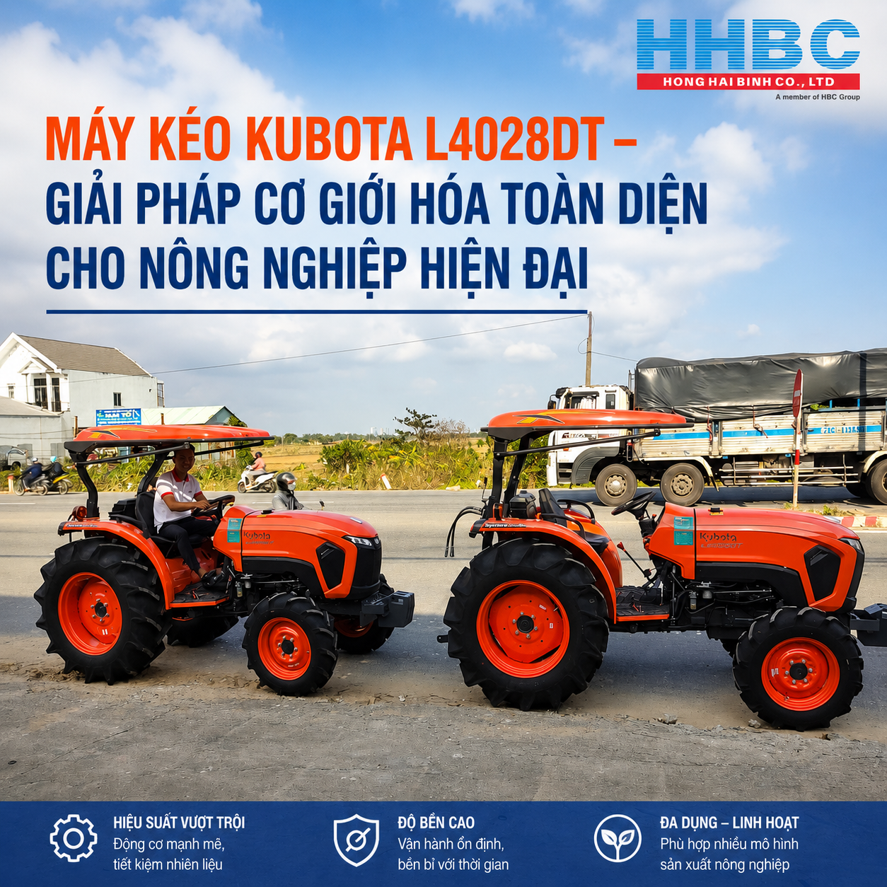 MÁY KÉO KUBOTA L4028DT – GIẢI PHÁP CƠ GIỚI HÓA TOÀN DIỆN CHO NÔNG NGHIỆP HIỆN ĐẠI