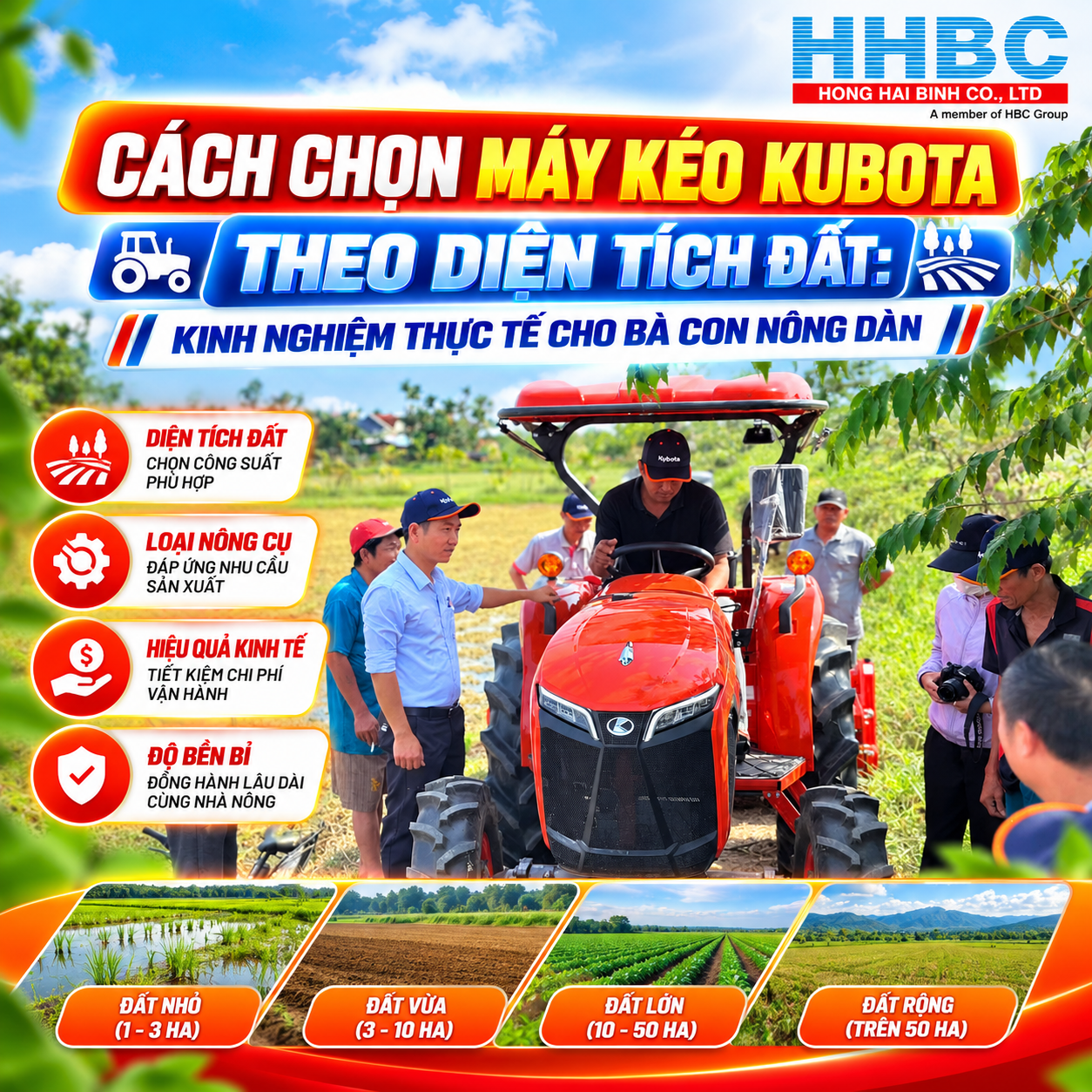 Hướng Dẫn Chọn Máy Kéo Kubota