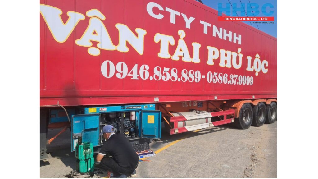 Bảo dưỡng thay lọc nhớt miễn phí 500h đầu cho máy phát điện container lạnh Kibii EXT25KFD